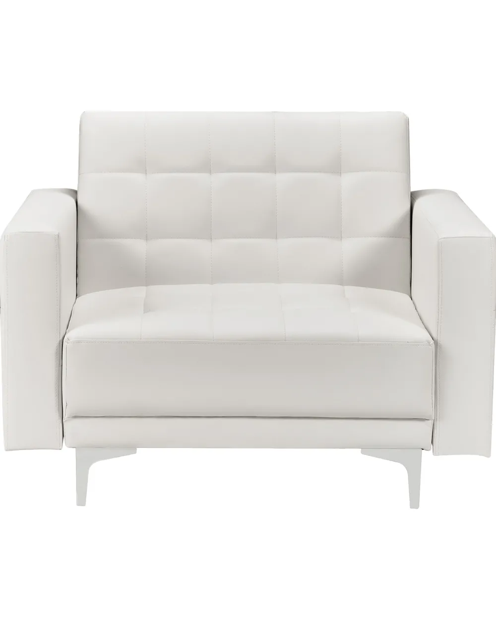 Nojatuolit<Beliani Nojatuoli Keinonahka Valkoinen Aberdeen