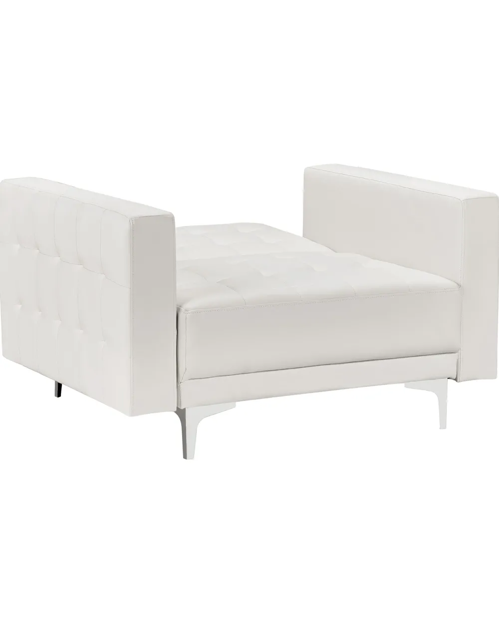 Nojatuolit<Beliani Nojatuoli Keinonahka Valkoinen Aberdeen