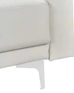 Nojatuolit<Beliani Nojatuoli Keinonahka Valkoinen Aberdeen