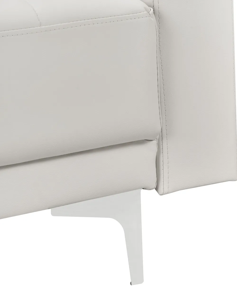 Nojatuolit<Beliani Nojatuoli Keinonahka Valkoinen Aberdeen