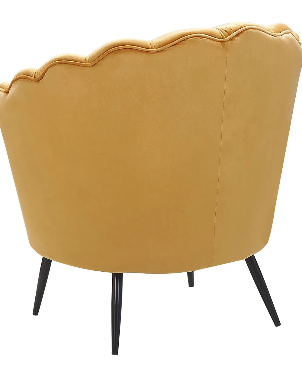 Nojatuolit<Beliani Nojatuoli Keltainen Sametti Lovikka