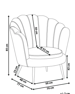 Nojatuolit<Beliani Nojatuoli Keltainen Sametti Lovikka