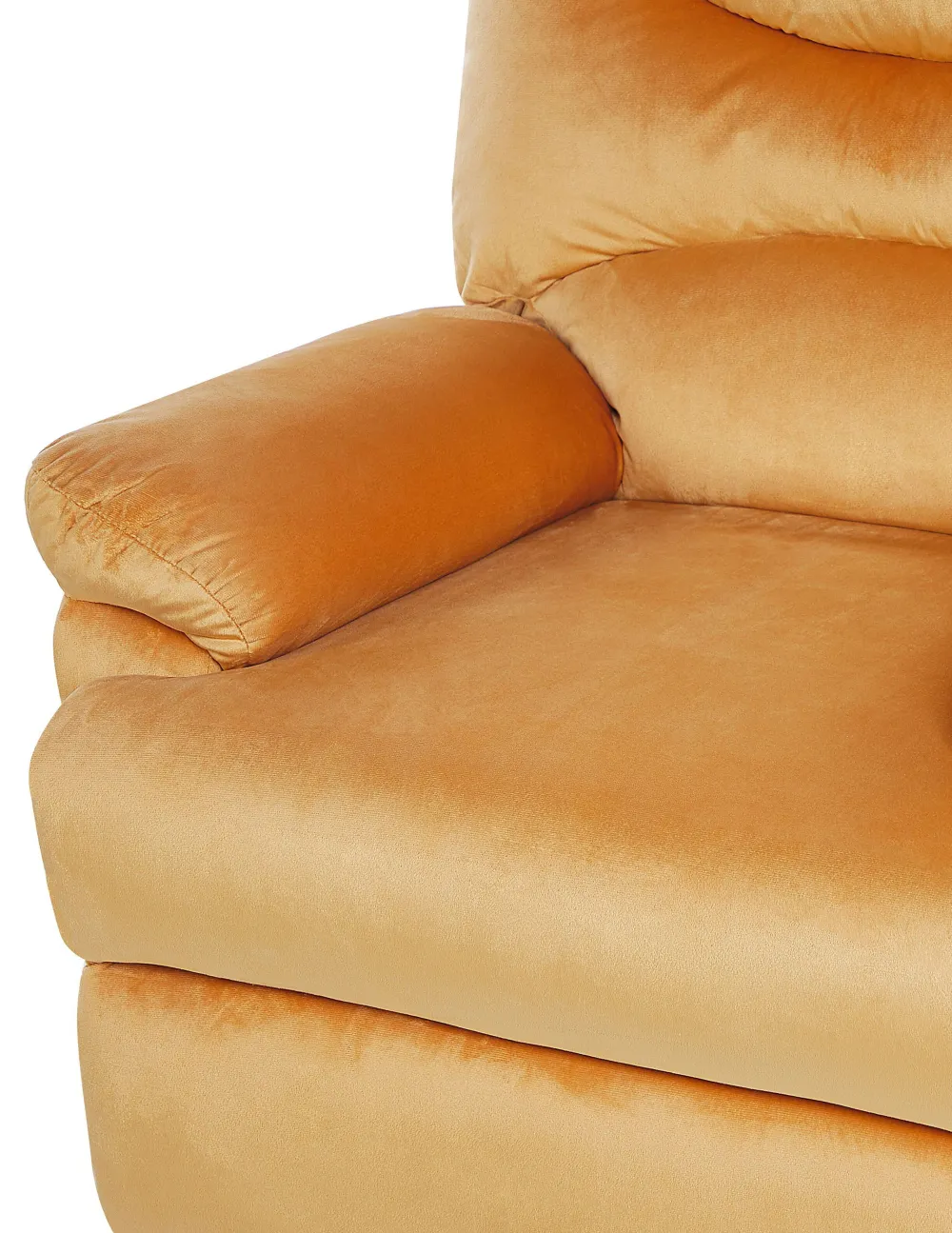 Nojatuolit<Beliani Nojatuoli Keltainen Sametti Eslov