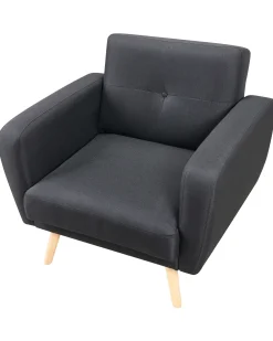 Nojatuolit<Beliani Nojatuoli Musta Florli