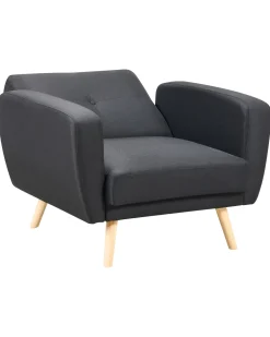 Nojatuolit<Beliani Nojatuoli Musta Florli