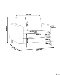 Best Sale Beliani Nojatuoli Musta Savalen