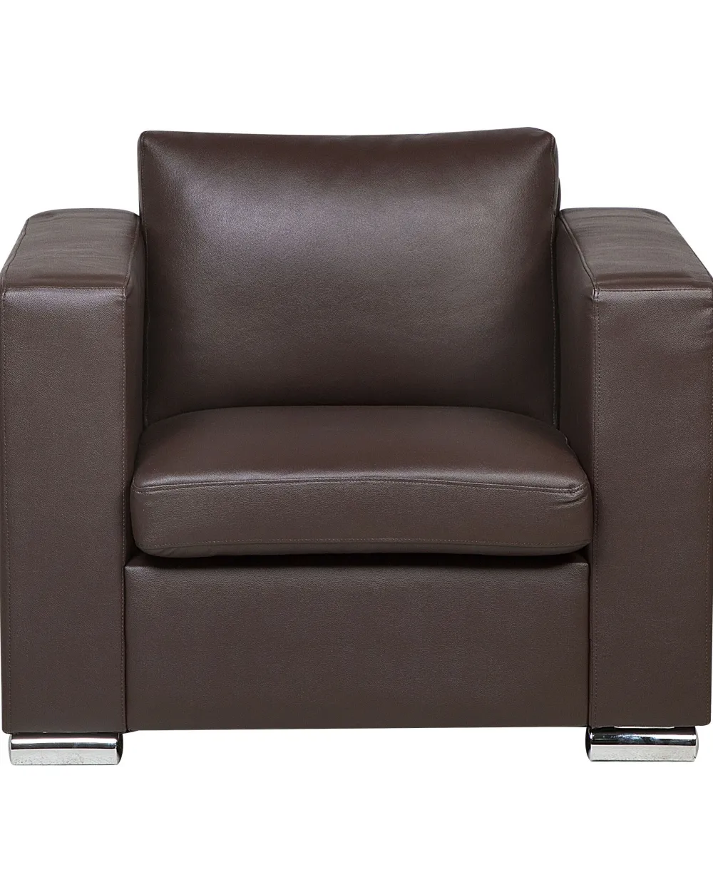 Nojatuolit<Beliani Nojatuoli Nahka Ruskea Helsinki