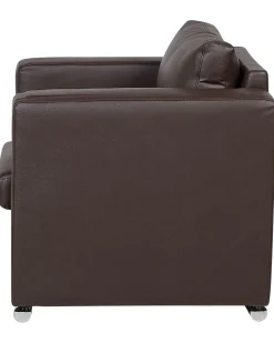 Nojatuolit<Beliani Nojatuoli Nahka Ruskea Helsinki