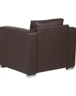 Nojatuolit<Beliani Nojatuoli Nahka Ruskea Helsinki