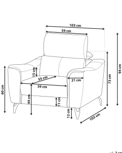 Nojatuolit<Beliani Nojatuoli Nahkainen Ruskea Narwik