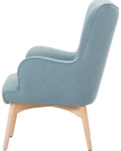 Best Sale Beliani Nojatuoli Rahilla Kangas Vaaleansininen Vejle