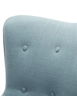 Best Sale Beliani Nojatuoli Rahilla Kangas Vaaleansininen Vejle