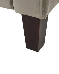 Best Sale Beliani Nojatuoli Ruskeanharmaa Sametti Egersund