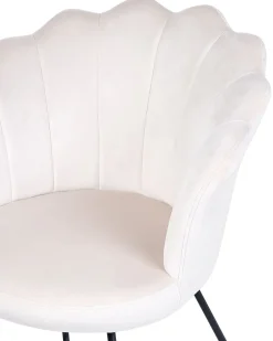 Fashion Beliani Nojatuoli Sametti Beige Lovelock