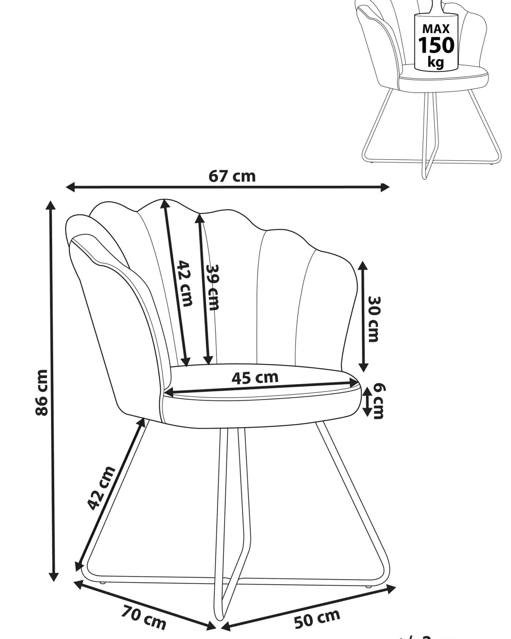 Fashion Beliani Nojatuoli Sametti Beige Lovelock