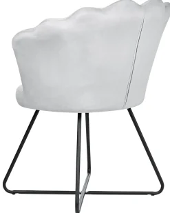 Nojatuolit<Beliani Nojatuoli Sametti Harmaa Lovelock