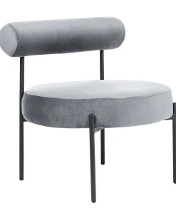 Outlet Beliani Nojatuoli Sametti Harmaa Alpha