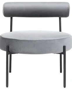 Outlet Beliani Nojatuoli Sametti Harmaa Alpha