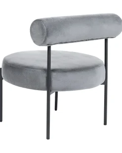 Outlet Beliani Nojatuoli Sametti Harmaa Alpha