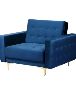 Hot Beliani Nojatuoli Sametti Laivastonsininen Aberdeen