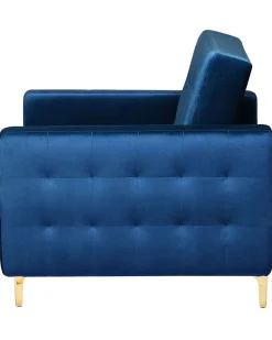 Hot Beliani Nojatuoli Sametti Laivastonsininen Aberdeen