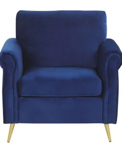 Fashion Beliani Nojatuoli Sametti Laivastonsininen Vietas