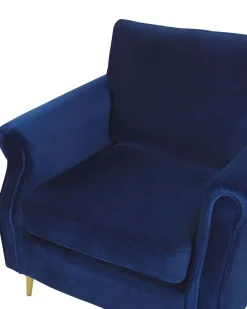 Fashion Beliani Nojatuoli Sametti Laivastonsininen Vietas