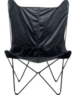 Best Sale Beliani Nojatuoli Sametti Musta Nybro