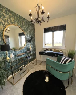 Online Beliani Nojatuoli Sametti Tummanvihrea Sirkka