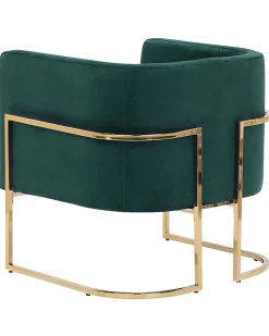 Online Beliani Nojatuoli Sametti Tummanvihrea Sirkka