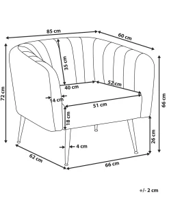 Nojatuolit<Beliani Nojatuoli Sametti Vaaleanharmaa Laconia