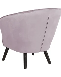 Nojatuolit<Beliani Nojatuoli Sametti Vaaleanpunainen Dala