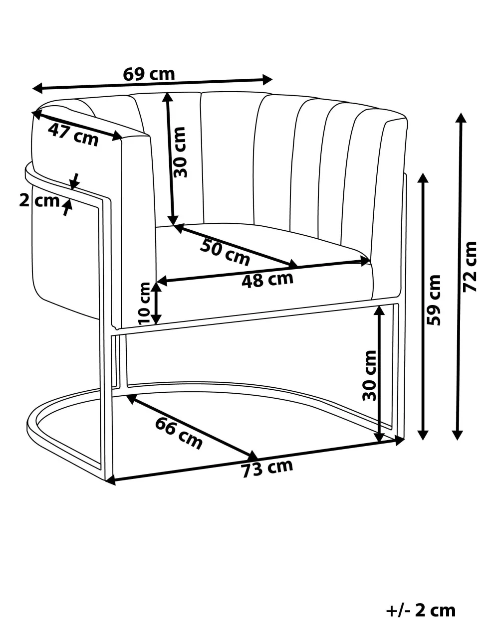 Nojatuolit<Beliani Nojatuoli Samettinen Harmaa Larvik