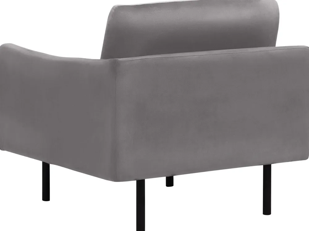 Nojatuolit<Beliani Nojatuoli Samettinen Harmaa Vinterbro