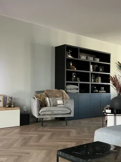 Nojatuolit<Beliani Nojatuoli Samettinen Harmaa Vinterbro