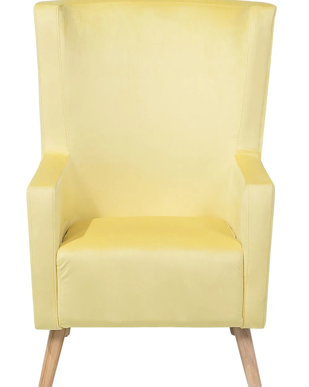 Cheap Beliani Nojatuoli Samettinen Keltainen Oneida