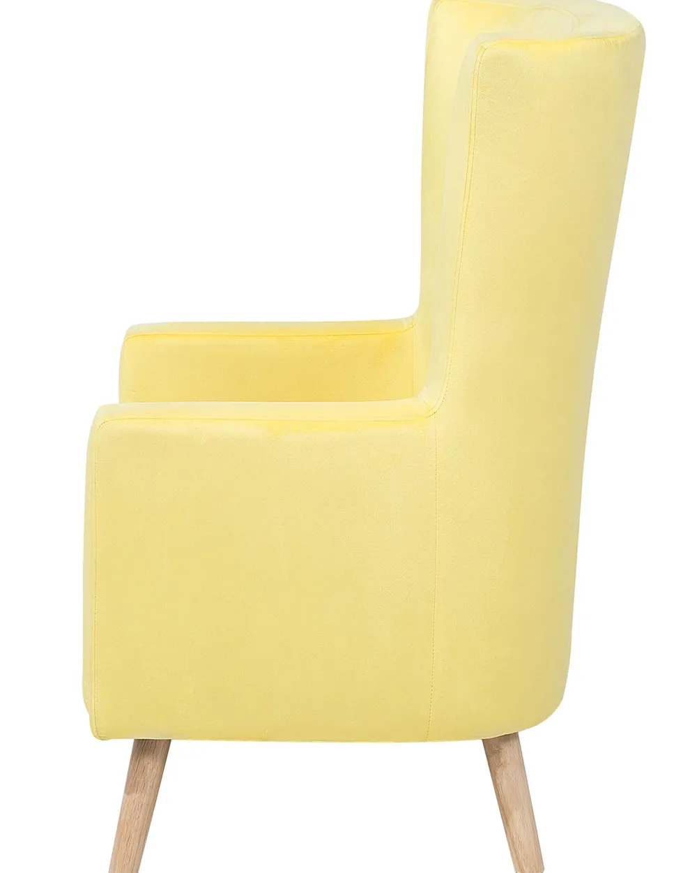 Cheap Beliani Nojatuoli Samettinen Keltainen Oneida