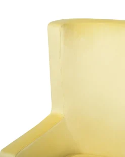 Cheap Beliani Nojatuoli Samettinen Keltainen Oneida