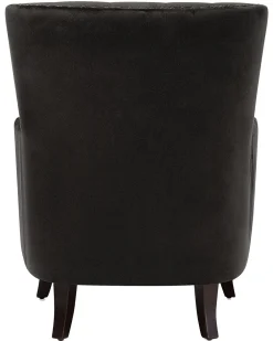 Nojatuolit<Beliani Nojatuoli Samettinen Musta Viborg Ii
