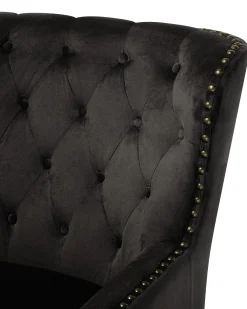 Nojatuolit<Beliani Nojatuoli Samettinen Musta Viborg Ii