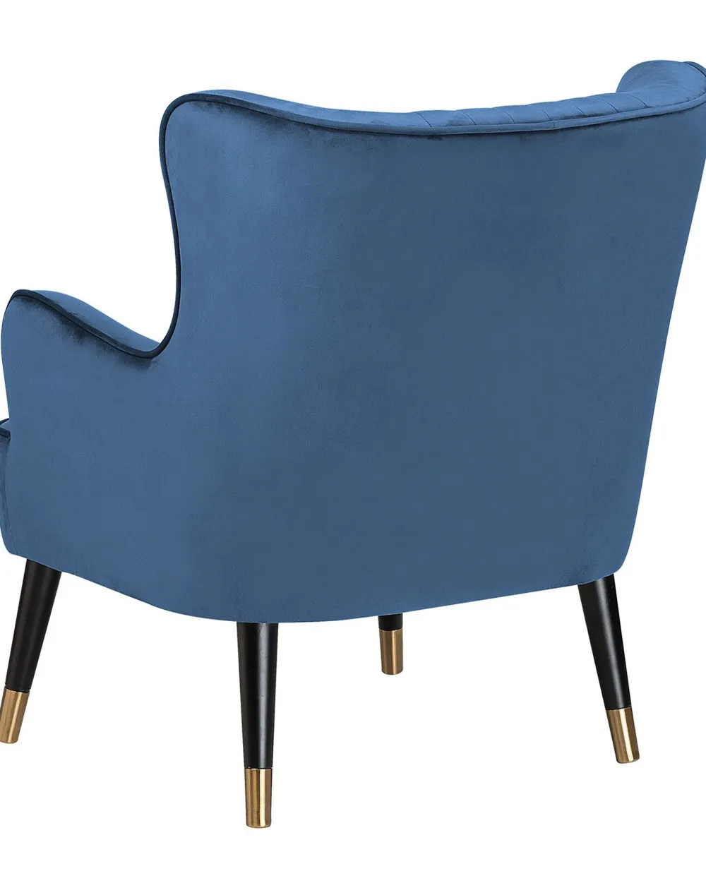 Nojatuolit<Beliani Nojatuoli Samettinen Sininen Varberg