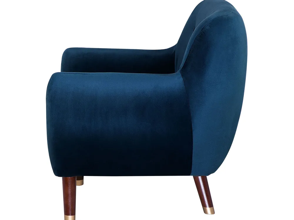 Flash Sale Beliani Nojatuoli Samettinen Sininen Bodo