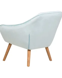 Outlet Beliani Nojatuoli Samettinen Vaaleansininen Karis