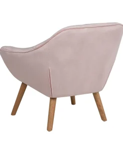 Fashion Beliani Nojatuoli Samettinen Vaaleanpunainen Karis