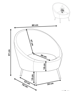 Best Beliani Nojatuoli Samettinen Vihrea Langa