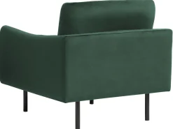 Store Beliani Nojatuoli Samettinen Vihrea Vinterbro