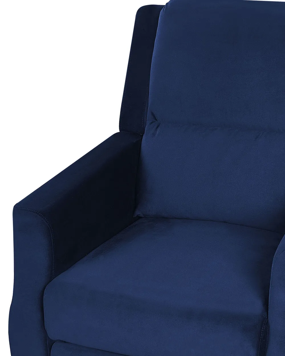 Nojatuolit<Beliani Nojatuoli Sininen Sametti Egersund