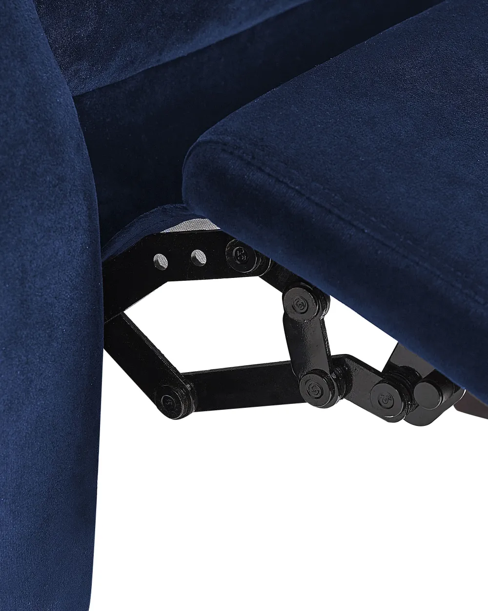 Nojatuolit<Beliani Nojatuoli Sininen Sametti Egersund