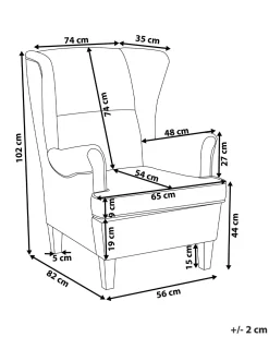 Nojatuolit<Beliani Nojatuoli Vaalea Beige Abson