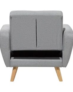 Sale Beliani Nojatuoli Vaaleanharmaa Florli